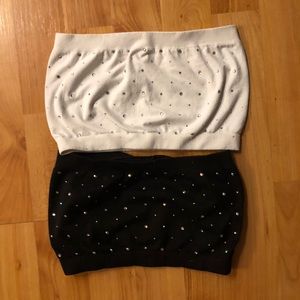 2 Rhinestone Bandous